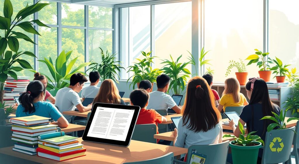 Environmental benefits of digital textbooks