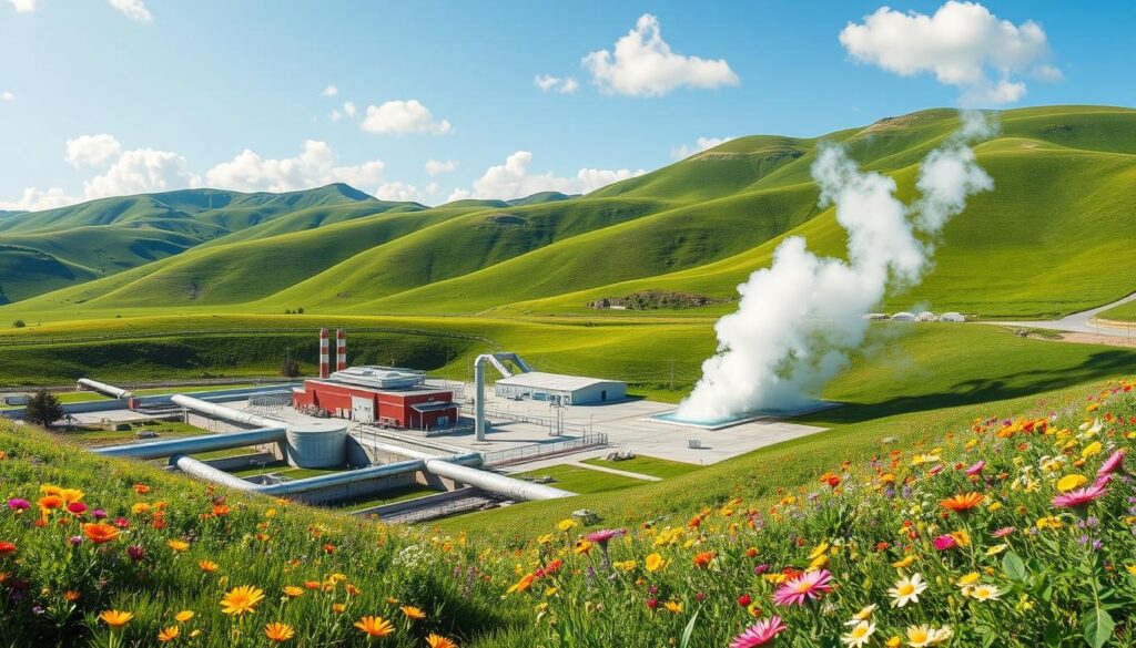 Geothermal energy plant